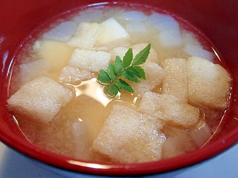 ❤大根と豆腐と南関あげの山椒香る味噌汁❤